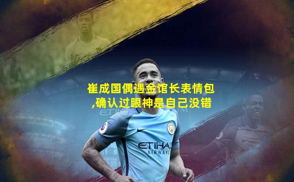 崔成国偶遇金馆长表情包,确认过眼神是自己没错