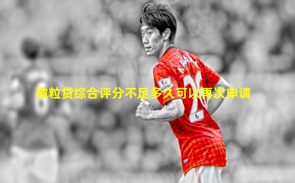 微粒贷综合评分不足多久可以再次申请